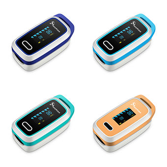 Pulsossimetro da dito - LOX100 - CAREWELL - per cure domiciliari / a batteria / OLED