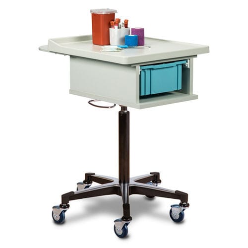 Carrello medico - 67100 - Clinton Industries - per uso generale / per prelievo di sangue / di stoccaggio