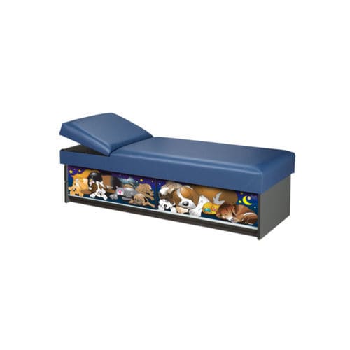 Lettino da visita pediatrico - Catchin' Some Z's - Clinton Industries - a 2 sezioni / blu / grigio