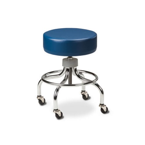 Sgabello per struttura sanitaria - 2102 - Clinton Industries - ad altezza regolabile / con rotelle