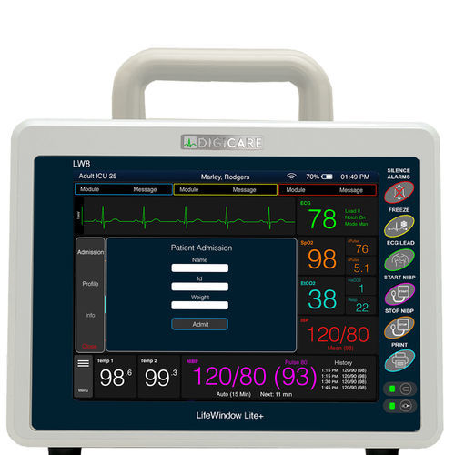 Monitor multiparametrico portatile - LifeWindow™ Lite - Digicare Biomedical Technology - ECG / RESP / TEMP