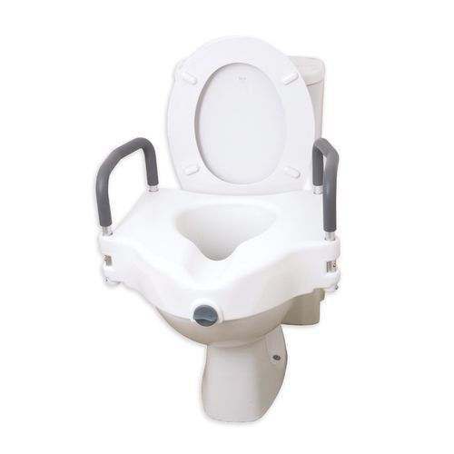 Rialzo per WC con braccioli - 12027RA - Drive DeVilbiss Europe - antiscivolo
