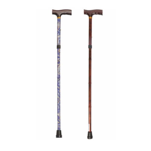 Bastone da passeggio con impugnatura a T - 10304C-12	 - Drive DeVilbiss Europe - ad altezza regolabile / pieghevole
