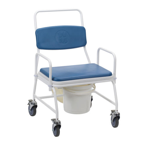 Sedia da toilette bariatrica - 195 - Drive DeVilbiss Europe - con braccioli / con secchio / con rotelle
