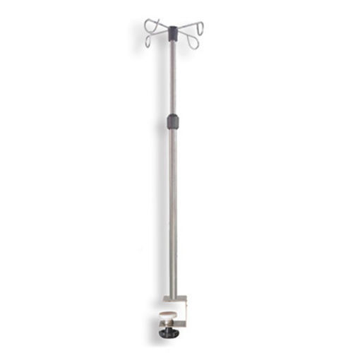 Asta portaflebo su guida di scorrimento - IV-TM - Eagle Star Metallic - 4 ganci / telescopica / in acciaio inossidabile