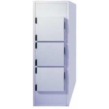 Cella mortuaria frigorifera per barelle mortuarie - 50303 - EIHF-ISOFROID - 3 salme / a carico frontale