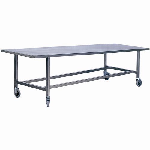 Tavolo di presentazione salme - 1400 - EIHF-ISOFROID - rettangolare / bariatrico / su rotelle