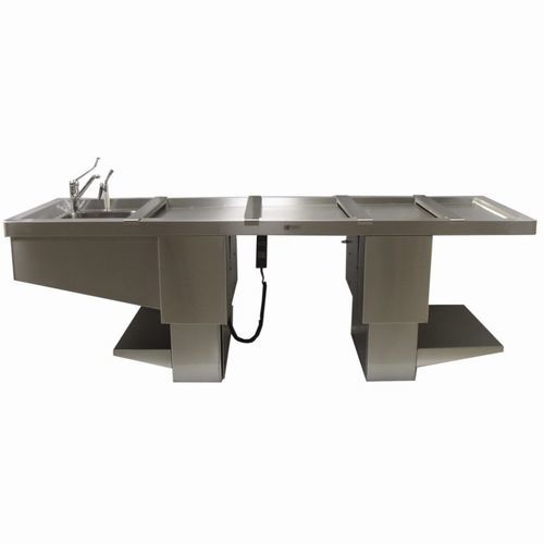Tavolo di autopsia - 3850 - EIHF-ISOFROID - rettangolare / bariatrico / ad altezza regolabile