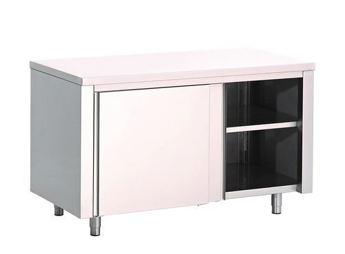 Armadio con ripiano - EIHF-ISOFROID - con porta scorrevole / in acciaio inossidabile / 2 porte