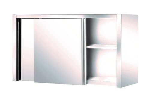 Armadio con ripiano - EIHF-ISOFROID - con porta scorrevole / in acciaio inossidabile / 2 porte