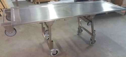 Carrello mortuario di trasferimento - 4400 series - EIHF-ISOFROID - medico / manuale / in acciaio inossidabile
