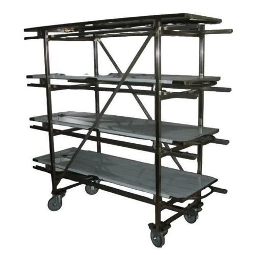 Rack di stoccaggio per barelle mortuarie - 4 - EIHF-ISOFROID - con rotelle / in acciaio inossidabile