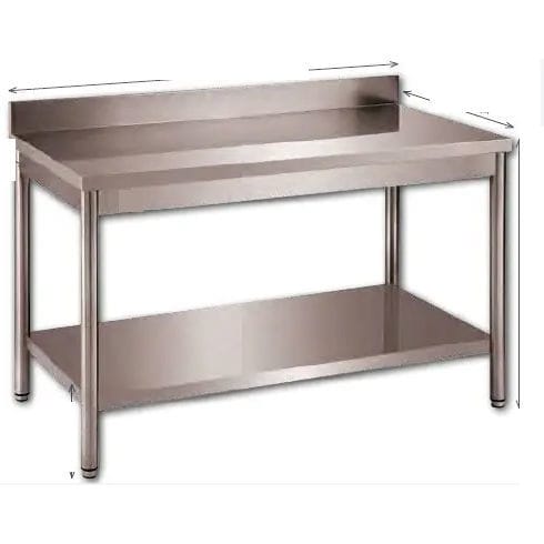 Banco da laboratorio con ripiani - 5310 - EIHF-ISOFROID - in acciaio inossidabile