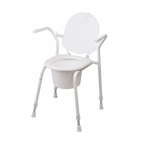 Rialzo per WC con braccioli - 80302012 - Etac - ad altezza regolabile / con coperchio / antiscivolo