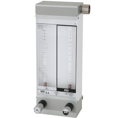 Miscelatore di gas per anestesia - Mix 2.A - BIOMAT FOURES SAS - di ossigeno / d'aria / con doppi tubi flussometro