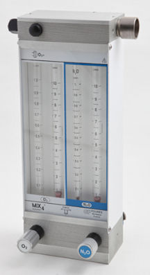 Miscelatore di gas per anestesia - Mix 4 - BIOMAT FOURES SAS - di ossigeno / di protossido di azoto / tubo flussometro