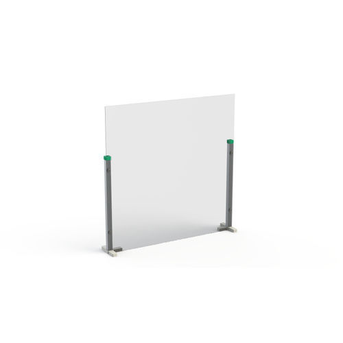 Paravento di protezione mobile - 446 series - H+H SYSTEM GmbH - portatile / 1 pannello / in alluminio