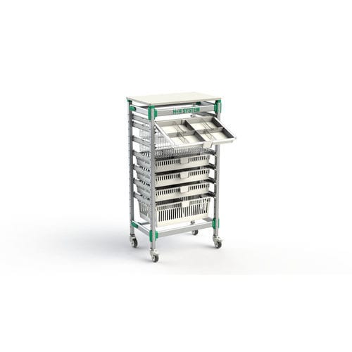 Carrello medico - FlexShelf - H+H SYSTEM GmbH - per farmaci / per uso generale / di trasporto