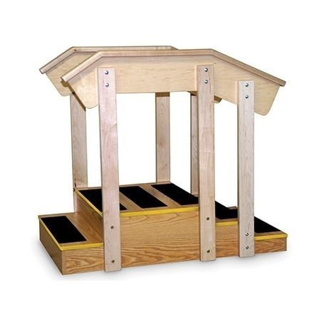 Scale per riabilitazione diritta tipo ponte - 1566 - Hausmann - con 2 corrimani
