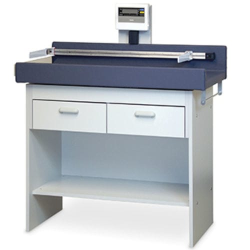 Lettino da visita pediatrico - ECONO-LINE™ - Hausmann - elettrico / ad altezza fissa / con scomparti