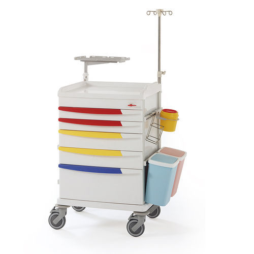 Carrello medico - F-45 - Hebei Pukang Medical Instruments - di emergenza / per uso generale / per defibrillatore
