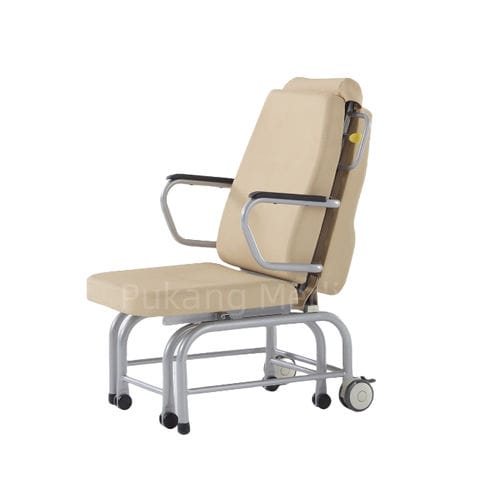 Poltrona da riposo convertibile in letto - Y-43 - Hebei Pukang Medical Instruments - manuale / con schienale regolabile / con rotelle