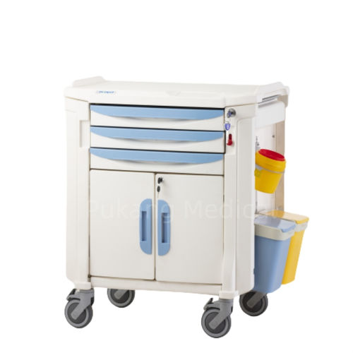 Carrello di emergenza - F-53 - Hebei Pukang Medical Instruments - per terapia intensiva / ospedaliero / portamedicinali