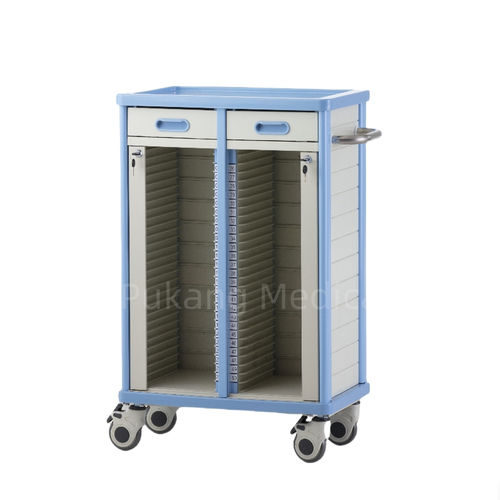 Carrello medico - F-71 - Hebei Pukang Medical Instruments - per cartelle cliniche / di stoccaggio / in plastica