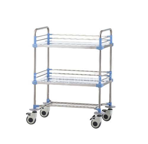 Carrello medico - F-20 - Hebei Pukang Medical Instruments - per strumenti / di trasporto / in acciaio inossidabile