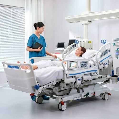 Letto medico - DA-91 - Hebei Pukang Medical Instruments - per terapia intensiva / elettrico / Trendelenburg