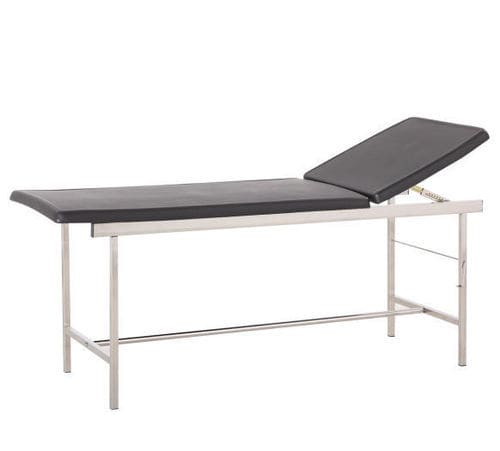 Lettino da visita manuale - B-40(C3) - Hebei Pukang Medical Instruments - ad altezza fissa / con schienale regolabile / a 2 sezioni