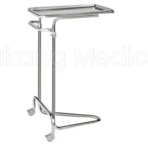 Tavolo di Mayo con rotelle - F-82 - Hebei Pukang Medical Instruments - in acciaio inossidabile / manuel