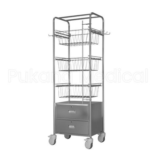 Carrello medico - F-91 - Hebei Pukang Medical Instruments - ospedaliero / da laboratorio / per consumabili