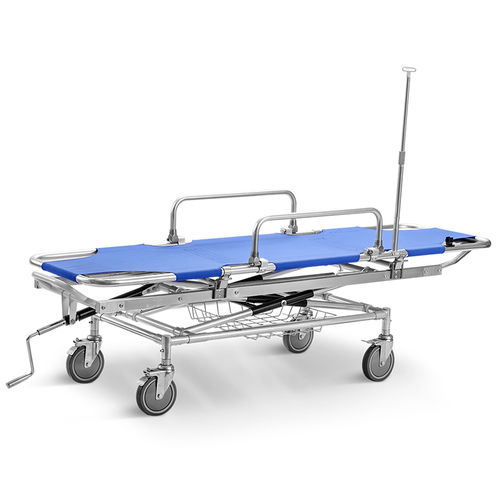 Barella con carrello passamalati - SKB040(A) - Jiangsu Saikang Medical Equipment - di emergenza / di trasferimento / manuale
