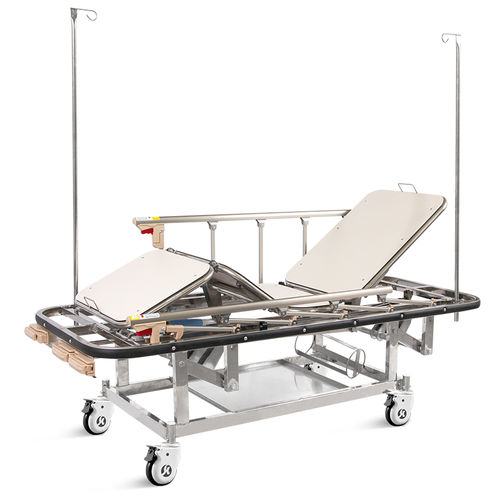 Barella con carrello passamalati - SKB037(C)  - Jiangsu Saikang Medical Equipment - di emergenza / di trasferimento / manuale