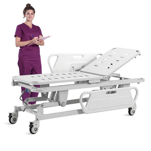 Barella con carrello passamalati - SKB038-2 - Jiangsu Saikang Medical Equipment - di emergenza / di trasferimento / manuale