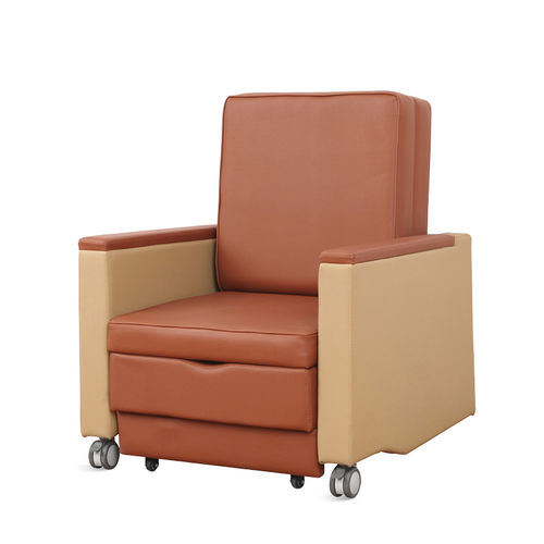 Poltrona da riposo ergonomica - SKE001-12 - Jiangsu Saikang Medical Equipment - manuale / con rotelle / in pelle
