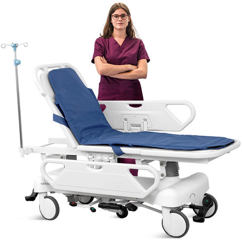 Barella con carrello passamalati - SKB041-2  - Jiangsu Saikang Medical Equipment - di trasferimento / per ambulanze / di salvataggio