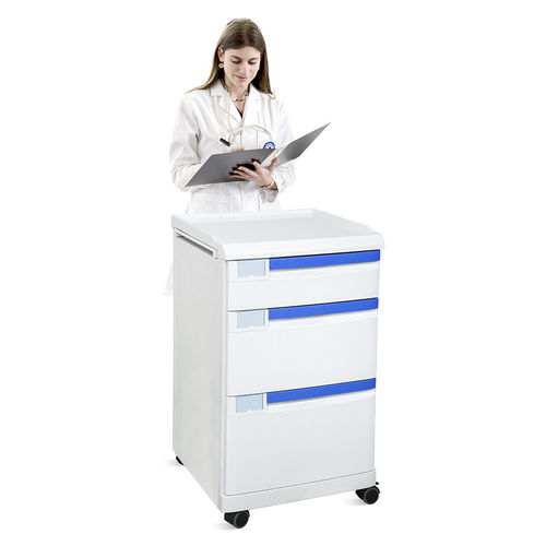 Comodino con rotelle - SKS038 - Jiangsu Saikang Medical Equipment - con cassetti