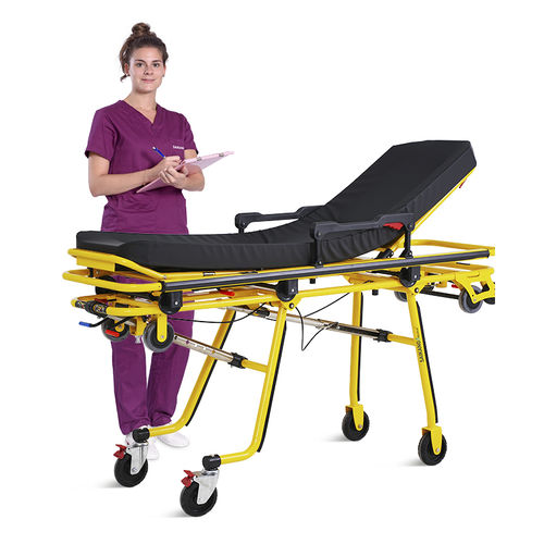 Barella con carrello da trasporto - SKB039(H) - Jiangsu Saikang Medical Equipment - di emergenza / per blocco operatorio / idraulica