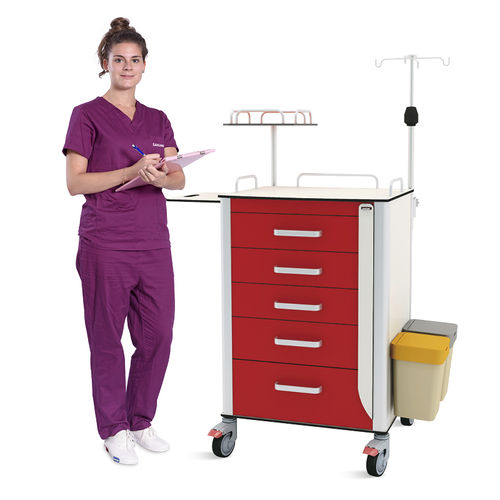 Carrello ospedaliero - SKR-ET580 - Jiangsu Saikang Medical Equipment - di emergenza / per terapia intensiva / per chirurgia