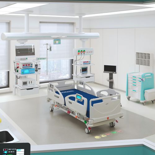 Letto da ospedale - C8c - Jiangsu Saikang Medical Equipment - elettrico / ad altezza regolabile / Trendelenburg