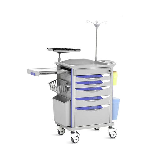 Carrello di emergenza - SKR054-ET77A - Jiangsu Saikang Medical Equipment - per anestesia / ospedaliero / per dispositivi medici