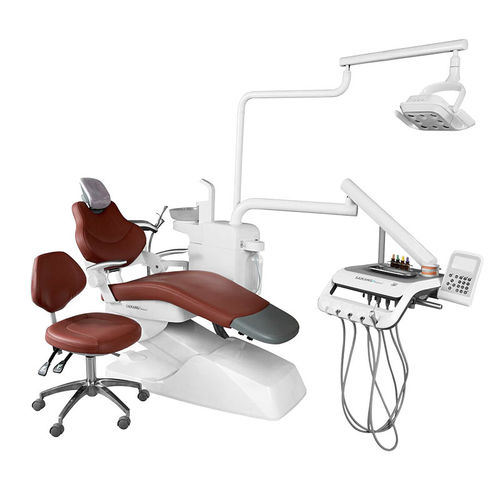 Riunito odontoiatrico con poltrona elettrica - SDL-C0241 - Jiangsu Saikang Medical Equipment - modulare / con sistema di igiene / con illuminazione