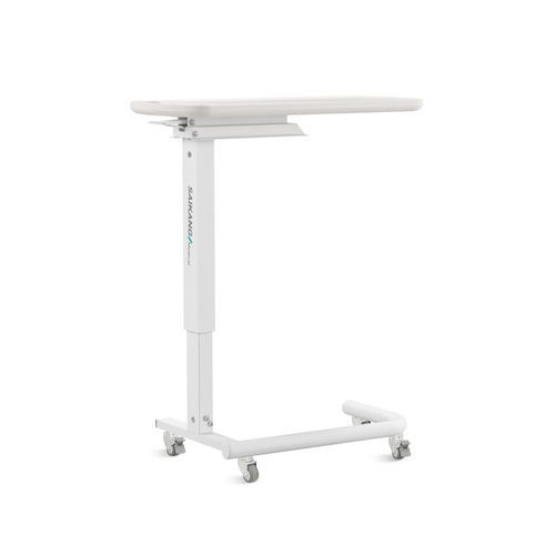 Tavolino servitore ad altezza regolabile - SKH046-14 - Jiangsu Saikang Medical Equipment - con rotelle / ad azionamento pneumatico / ad azionamento manuale