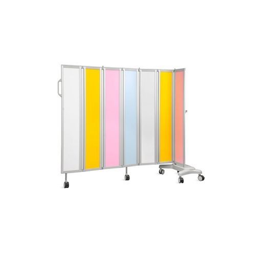 Paravento medicale con rotelle - SKH049-7P - Jiangsu Saikang Medical Equipment - mobile / pieghevole / 7 pannelli