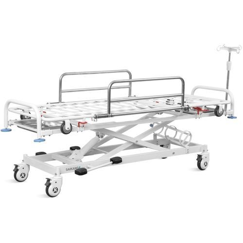 Barella con carrello da trasporto - SKB041-3S - Jiangsu Saikang Medical Equipment - di emergenza / passamalati / idraulica