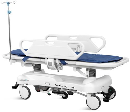 Barella con carrello da trasporto - SKB041-2 - Jiangsu Saikang Medical Equipment - di emergenza / passamalati / idraulica
