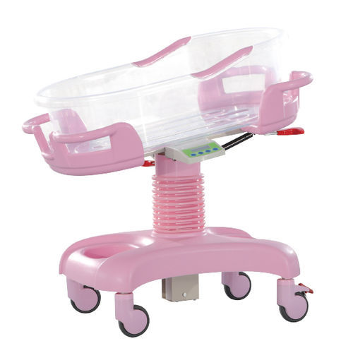 Culla pediatrica con rotelle - YFY068L - Jiangsu Yongfa Medical Equipment Technology - ad altezza regolabile / inclinabile / in alluminio