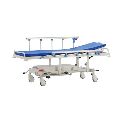 Barella con carrello da trasporto - YFTC-Y2D - Jiangsu Yongfa Medical Equipment Technology - idraulica / ad altezza regolabile / con schienale regolabile